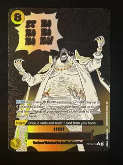 One Piece CCG TCG Zehahahahaha OP16-116 Alternate Art ENGLISH - Image 2