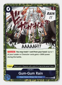 Gum-Gum Rain (Reprint) OP02-068 Premium Booster -The Best- Vol. 2 One Piece NM - Image 1