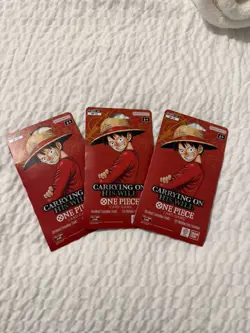 (x3) One Piece TCG: Carrying On His Will Sleeved Booster Pack Lot OP-13 ENGLISH - Image 1