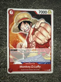CARTE ONE PIECE - P - P-001 MONKEY D LUFFY - Image 1