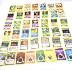 Pokemon Base Set 43 Cards Non Holo set Rare No Duplicates - Image 1