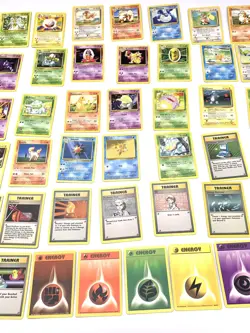 Pokemon Base Set 43 Cards Non Holo set Rare No Duplicates - Image 3