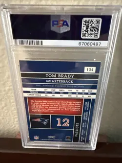 2002 Playoff Absolute Memorabilia Tom Brady #134 PSA 8 NM-MT Patriots GOAT🐐 - Image 2