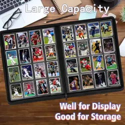 Premium 1664 Cards Capacity Binder, 16 Pocket Ringless Side-Loading Trading Card - Image 4
