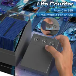 Mtg Deck Box with Life Counter, Commander Deck Box Fits 100 Double-Sleeved Cards - Image 4