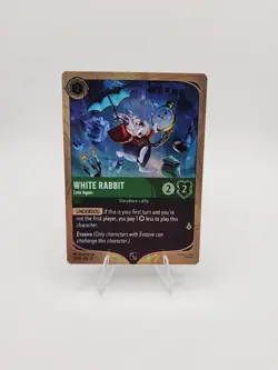 Disney Lorcana - White Rabbit Late Again 29/P3 FOIL Promo Card TCG Winterspell - Image 1