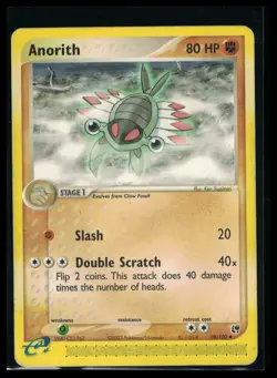 Pokemon Anorith EX Sandstorm TCG Card 28/100 Regular - Image 1