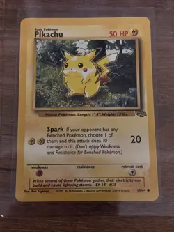 Pokemon TCG Pikachu Card #60/64 Jungle Regular 1999-2000 Near Mint Condition - Image 1