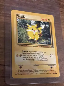 Pokemon TCG Pikachu Card #60/64 Jungle Regular 1999-2000 Near Mint Condition - Image 2