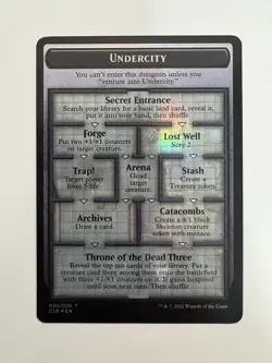 The Initiative / Undercity Foil Token MTG Magic the Gathering Card NM Mint CLB - Image 2