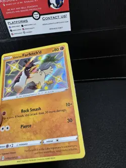 Galarian Farfetch'd Shining Fates SV063/SV122 Holo Shiny Rare Pokemon TCG Card - Image 2
