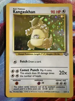 Pokemon Kangaskhan 05/64 Jungle Holo Card - LP - Image 1