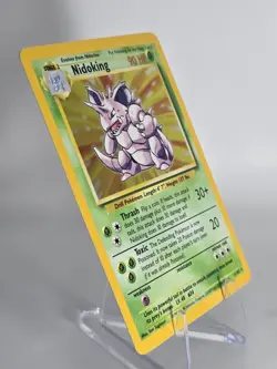 Nidoking 011/102 Base Set Unlimited Holographic Pokemon Card - NM - Image 3