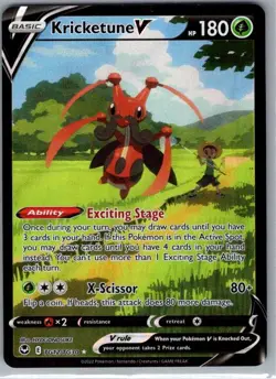 Kricketune V TG12/TG30 Silver Tempest Trainer Gallery - Pokemon Card - NM - Image 1