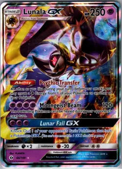 Lunala GX 66/149 SM Base Set - Pokemon Card - NM - Image 1