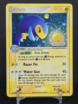 Pokemon Card Lanturn 19/92 Legend Maker 2006 Reverse Holo Stamped Rare Vintage - Image 5
