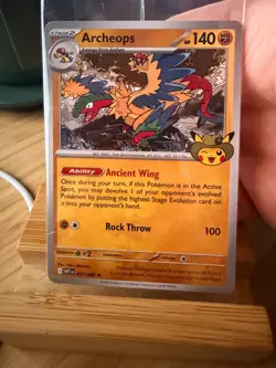 SEALED Pokemon Archeops Promo Card 051/086 Field Museum Chicago Fossil Museum - Image 1