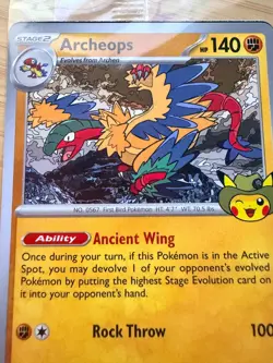 SEALED Pokemon Archeops Promo Card 051/086 Field Museum Chicago Fossil Museum - Image 3