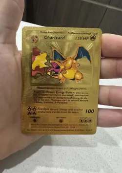 Pokemon Charizard 120HP Gold Foil card 04/102 Textured - Image 1