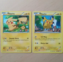 Pikachu Pokemon Card Lot Of 2- Xy Furious Fists And Roaring Skies- Common - Image 1