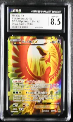 CGC 8.5 NM/MINT+ Ho-Oh EX 121/122 Breakpoint Ultra Rare Holo Pokemon Card - Image 1