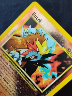 Pokemon Card Entei Movie Promo Black Star #34 Wizards Of The Coast 2001 PL - Image 2