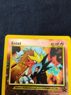 Pokemon Card Entei Movie Promo Black Star #34 Wizards Of The Coast 2001 PL - Image 4