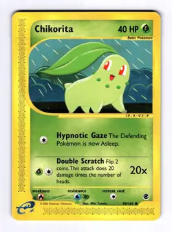 Chikorita (99) Expedition #099 (2002) Common LP Pokemon - Image 1