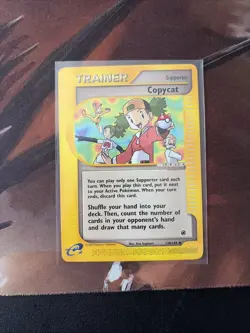 2002 POKEMON EXPEDITION #138 COPYCAT VINTAGE TRAINER CARD E-READER - Image 1