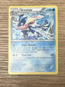 Greninja XY162 Black Star Promo Cosmos Holo Foil Pokemon Card XY BREAK 2016 LP - Image 1