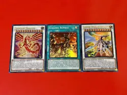 Cosmic Quasar Dragon + Synchro Rumble + Crimson Dragon | YuGiOh! - Image 1