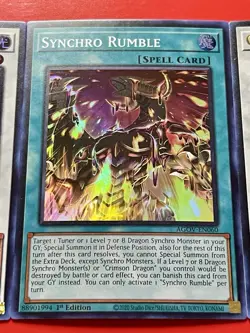 Cosmic Quasar Dragon + Synchro Rumble + Crimson Dragon | YuGiOh! - Image 5
