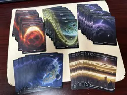 MTG Unfinity 50x orbital off planet basic lands (10 of each) pack fresh new - Image 1