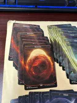 MTG Unfinity 50x orbital off planet basic lands (10 of each) pack fresh new - Image 3