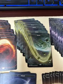 MTG Unfinity 50x orbital off planet basic lands (10 of each) pack fresh new - Image 4