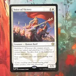 Magic the Gathering Voice of Victory Rare White Creature from Tarkir Dragonstorm - Image 1