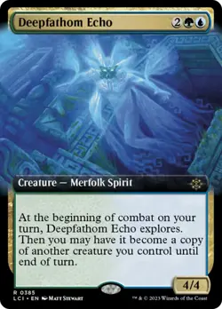 MTG Deepfathom Echo (Extended Art) [The Lost Caverns of Ixalan] Foil Near Mint M - Image 1
