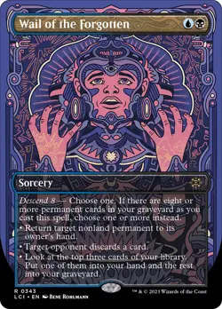 MTG Wail of the Forgotten (Borderless) [The Lost Caverns of Ixalan] Foil Near Mi - Image 1