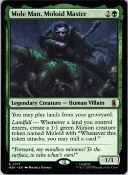 Mole Man, Moloid Master 177 Rare Marvel Super Heroes Magic: The Gathering NM - Image 1