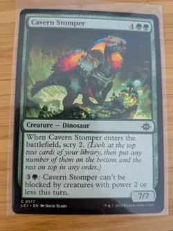 MTG Cavern Stomper 0177 Lost Caverns Of Ixalan M/NM Free UK P&P - Image 1