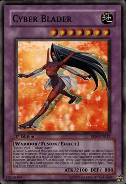 Cyber Blader - Super Rare 1st Edition EEN-EN032 - MP - YuGiOh - Image 1