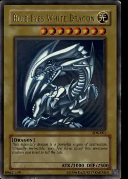 Blue-Eyes White Dragon 2002 Yu-Gi-Oh! Starter Deck Kaiba SDK-001 - Image 1