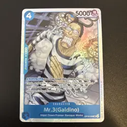 Mr.3 Galdino OP16-056 Super Rare The Time of Battle One Piece Foil NM - Image 1