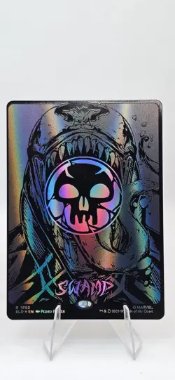 Swamp 1952 Raised Foil Secret Lair Drop Spider-Man Venom Mana Symbiote NM MTG - Image 1
