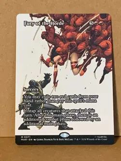 MTG Marvel Super Heroes FURY OF THE HORDE Borderless Mythic #071-Non Foil - Image 1