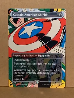 MTG Marvel Super Heroes-Captain America's Shield-Borderless-0317-Non Foil - Image 1