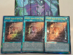 Yugioh 3x WANTED: Seeker of Sinful Spoils Prismatic Ultimate PUR RA03-EN074 NM - Image 1
