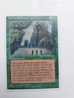 MTG [Magic the Gathering] Sylvan Library 4th Ed [Commander] [Premodern] NM/M - Image 1