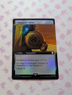 Magic The Gathering Champion's Helm (Surge Foil) Universes Beyond: Fallout Foil - Image 1