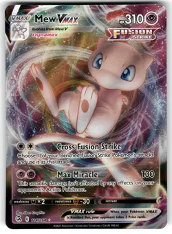 Mew VMAX 114/264 Holo VMAX Rare Fusion Strike Pokemon Near Mint - Image 1